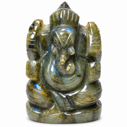 Labradorite Ganesha Idol